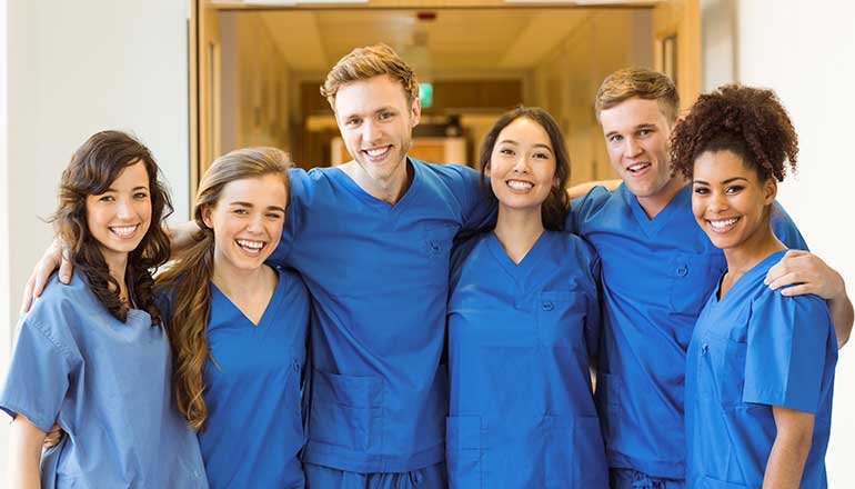 A team of qualified healthcare staff